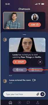 Chat room page