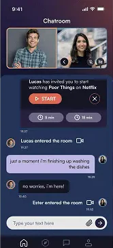Video call in the chat room