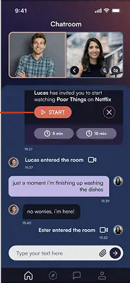 Chat button returning to the previous screen