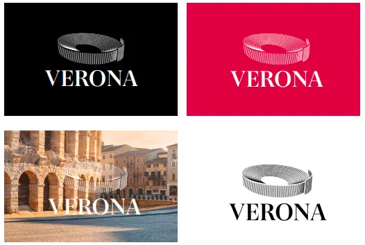 The mark on black, on crimson, on a photograph and on white