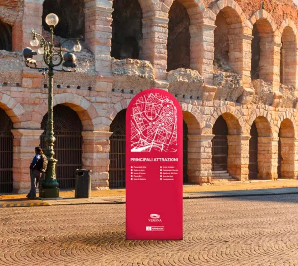 A crimson starter totem in front of the Arena