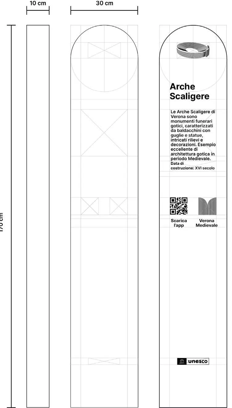 Technical drawing of the starter totem